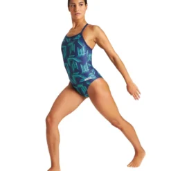 Arena Puzzled Light Drop Back -Speedo Online Store 004639 660 w puzzled light drop back one piece 003 o