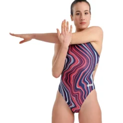 Arena Marbled Challenge Back -Speedo Online Store 005562 740 women s swimsuit challenge back marbled 001 o