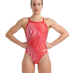 Arena Marbled Light Drop Back -Speedo Online Store 005563 450 women s swimsuit lightdrop back marbled 001 o