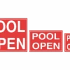 Pool Open Sign 2 Pool Open Sign -Speedo Online Store 18118