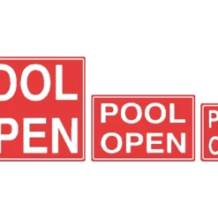 Pool Open Sign