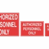 Authorized Personnel Only Sign -Speedo Online Store 18121