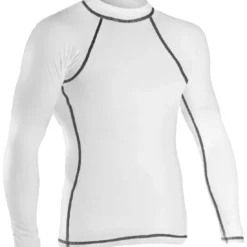 RISE Solid Long Sleeve Rashguard -Speedo Online Store 501ls front white