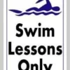 Swim Lessons Only Sign -Speedo Online Store 704