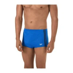 Speedo Solid Poly Mesh Square Leg 7 Speedo Solid Poly Mesh Square Leg -Speedo Online Store 705970 sapphire front