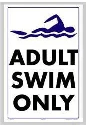 Adult Swim Only Sign