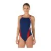 Speedo Launch Splice Endurance Cross Back -Speedo Online Store 8191409 navy red white front 2