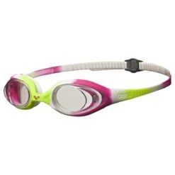 Arena Spider Jr. Goggle 16 Arena Spider Jr. Goggle -Speedo Online Store 92338 limefuchsia white clear side