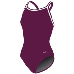 Dolfin Solid Poly DBX Back -Speedo Online Store 9582mc front maroon2 10