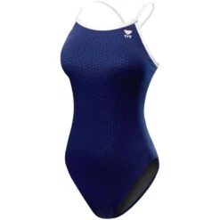 TYR Hexa Durafast Diamondfit 24 TYR Hexa Durafast Diamondfit -Speedo Online Store dhex7 navy white front