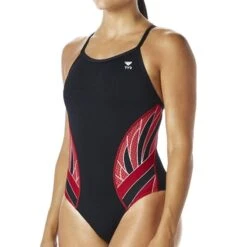 TYR Phoenix Splice Diamondfit 25 TYR Phoenix Splice Diamondfit -Speedo Online Store dpx7 black red front r