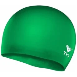 TYR Wrinkle-Free Silicone Jr. Cap -Speedo Online Store lcsjr green