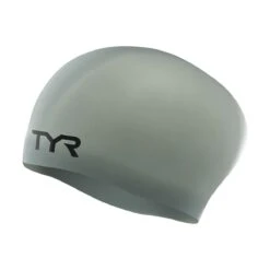 TYR Long Hair Wrinkle-free Swim Cap 19 TYR Long Hair Wrinkle-free Swim Cap -Speedo Online Store lcsl grey