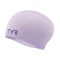 TYR Long Hair Wrinkle-free Swim Cap 21 TYR Long Hair Wrinkle-free Swim Cap -Speedo Online Store lcsl lavender