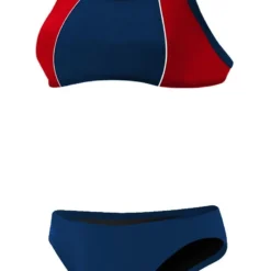 RISE Solid Poly Splice Bikini 7 RISE Solid Poly Splice Bikini -Speedo Online Store lgs23 front navy red1