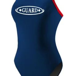 RISE Guard Poly Color Trim H-Back 8 RISE Guard Poly Color Trim H-Back -Speedo Online Store lgs64gu front navy red