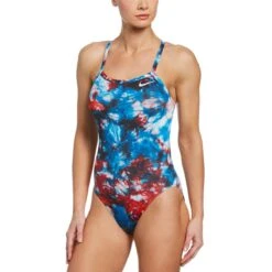 Nike Hydrastrong Tie Dye Crossback One Piece -Speedo Online Store nessb006 933
