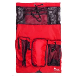 RISE Solid Mesh Equipment Bag -Speedo Online Store red black